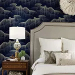 Candice Olson Moonlight Pearls - Navy Wallpaper | Buy Online Candice Olson Moonlight Pearls wallpaper, color Navy, SKU OS4264