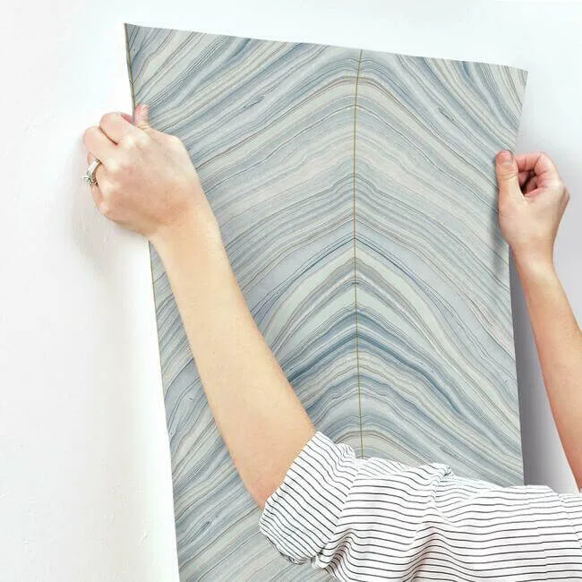 Candice Olson Onyx Strata - Blue Wallpaper | Buy Online Candice Olson Onyx Strata wallpaper, color Blue, SKU CI2412