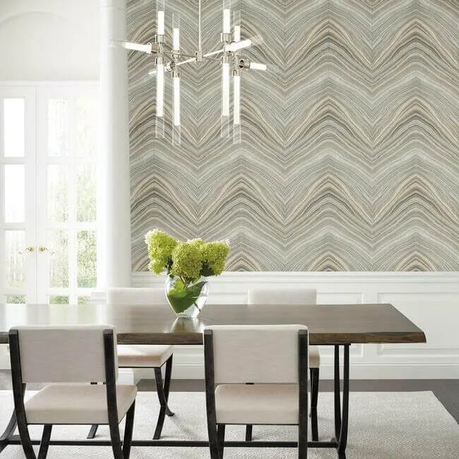 Candice Olson Onyx Strata wallpaper, color Taupe, SKU CI2416