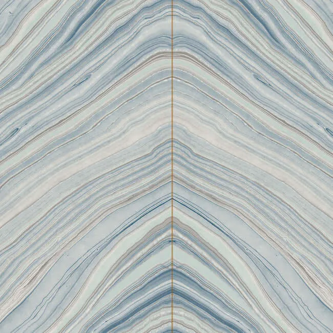 Candice Olson Onyx Strata wallpaper, color Mist Blue, SKU PSW1421RL