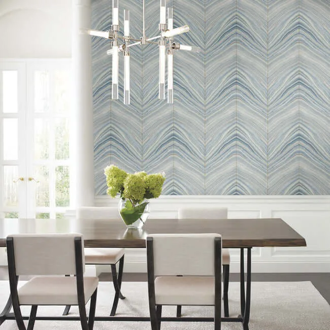 Candice Olson Onyx Strata wallpaper, color Mist Blue, SKU PSW1421RL