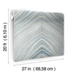 Candice Olson Onyx Strata wallpaper, color Mist Blue, SKU PSW1421RL