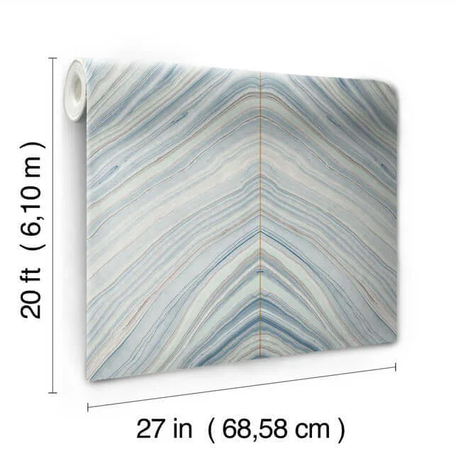 Candice Olson Onyx Strata wallpaper, color Mist Blue, SKU PSW1421RL