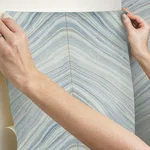 Candice Olson Onyx Strata wallpaper, color Mist Blue, SKU PSW1421RL
