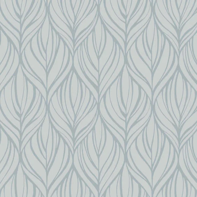 Candice Olson Palma wallpaper, color Blue & Silver, SKU DT5083