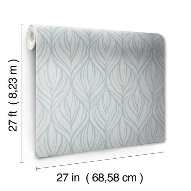 Candice Olson Palma wallpaper, color Blue & Silver, SKU DT5083