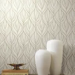 Candice Olson Palma - White & Gold Wallpaper | Buy Online Candice Olson Palma wallpaper, color White & Gold, SKU DT5081
