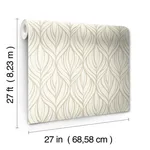 Candice Olson Palma - White & Gold Wallpaper | Buy Online Candice Olson Palma wallpaper, color White & Gold, SKU DT5081