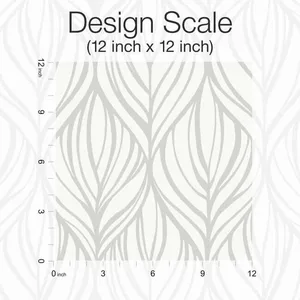 Candice Olson Palma wallpaper, color White & Silver, SKU DT5084