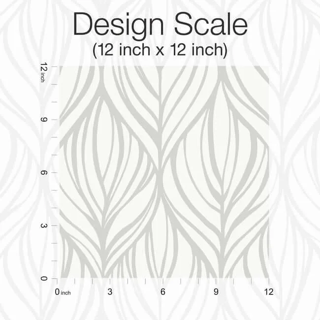 Candice Olson Palma wallpaper, color White & Silver, SKU DT5084