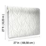 Candice Olson Palma - White & Silver Wallpaper | Buy Online Candice Olson Palma wallpaper, color White & Silver, SKU DT5084