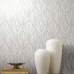 Candice Olson Palma - White & Silver Wallpaper | Buy Online Candice Olson Palma wallpaper, color White & Silver, SKU DT5084