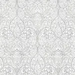 Candice Olson Paradise - Bright White & Silver Wallpaper | Buy Online Candice Olson Paradise wallpaper, color Bright White & Silver, SKU DT5011