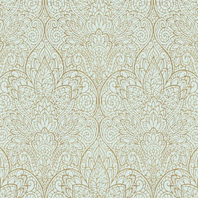 Candice Olson Paradise wallpaper, color Blue Metallic, SKU CD4008
