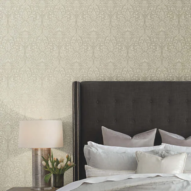 Candice Olson Paradise wallpaper, color Brown Metallic, SKU CD4010