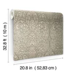 Candice Olson Paradise wallpaper, color Brown Metallic, SKU CD4010