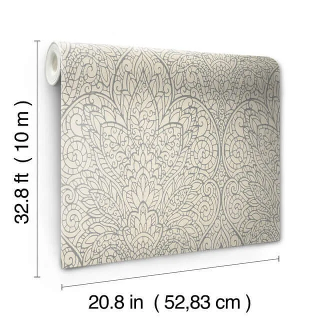 Candice Olson Paradise - Grey Metallic Wallpaper | Buy Online Candice Olson Paradise wallpaper, color Grey Metallic, SKU CD4011