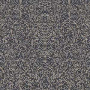 Candice Olson Paradise wallpaper, color Navy & Gold, SKU DT5013