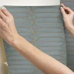 Candice Olson Pavilion wallpaper, color Charcoal, SKU PSW1410RL