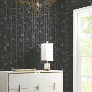 Candice Olson Perfect Petals wallpaper, color Black & Silver, SKU OS4205
