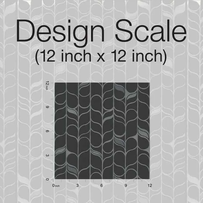 Candice Olson Perfect Petals wallpaper, color Black & Silver, SKU OS4205