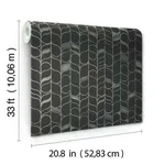 Candice Olson Perfect Petals wallpaper, color Black & Silver, SKU OS4205