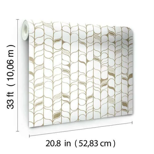 Candice Olson Perfect Petals - White & Gold Wallpaper | Buy Online Candice Olson Perfect Petals wallpaper, color White & Gold, SKU OS4201