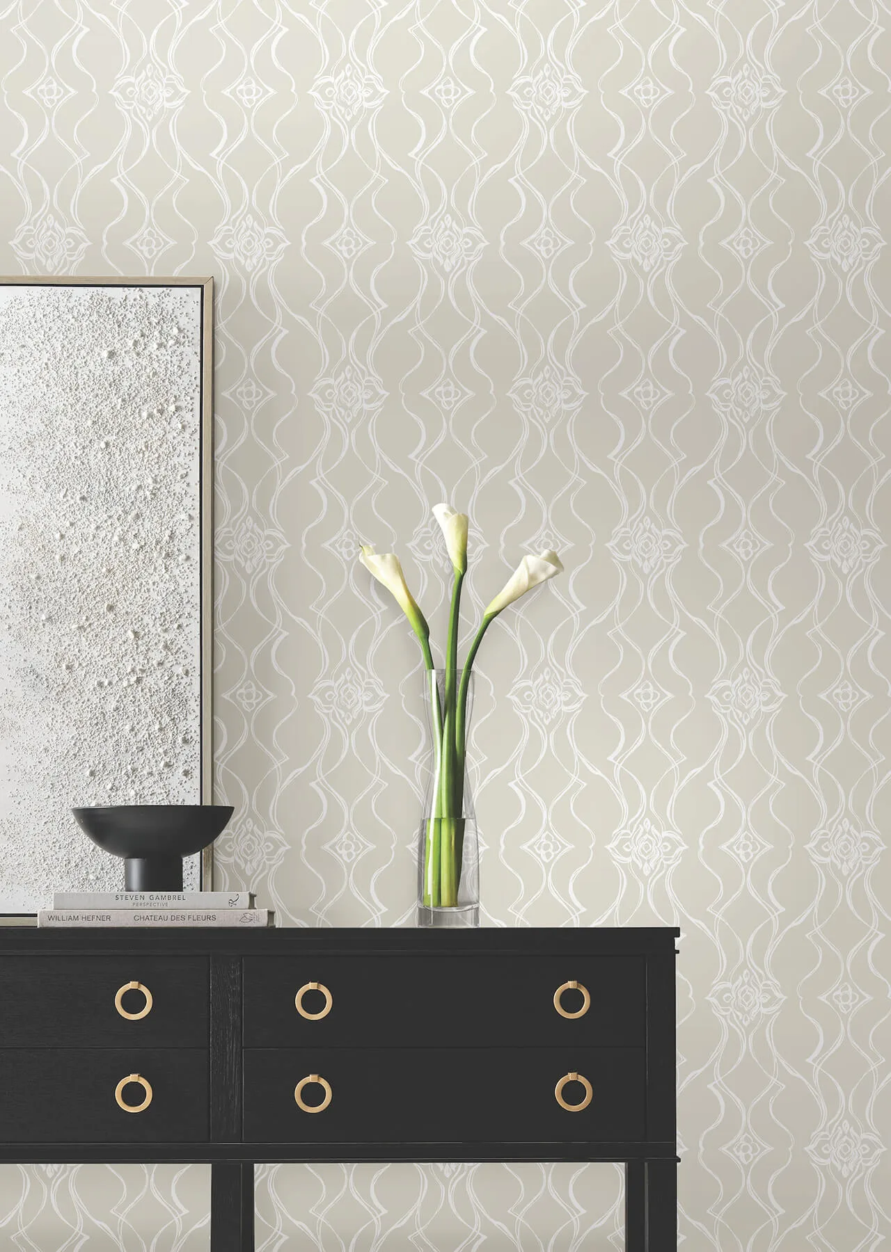 Candice Olson Pirouette - Beige Wallpaper | Buy Online Candice Olson Pirouette wallpaper, color Beige, SKU DF3375