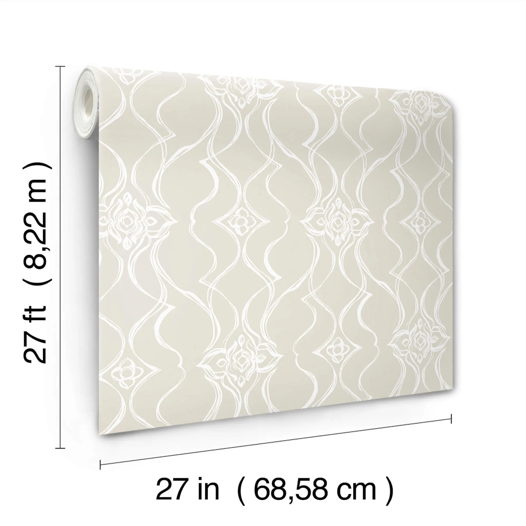 Candice Olson Pirouette - Beige Wallpaper | Buy Online Candice Olson Pirouette wallpaper, color Beige, SKU DF3375