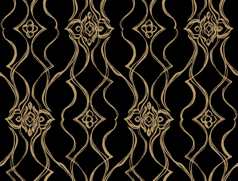 Candice Olson Pirouette wallpaper, color Black & Gold, SKU DF3371