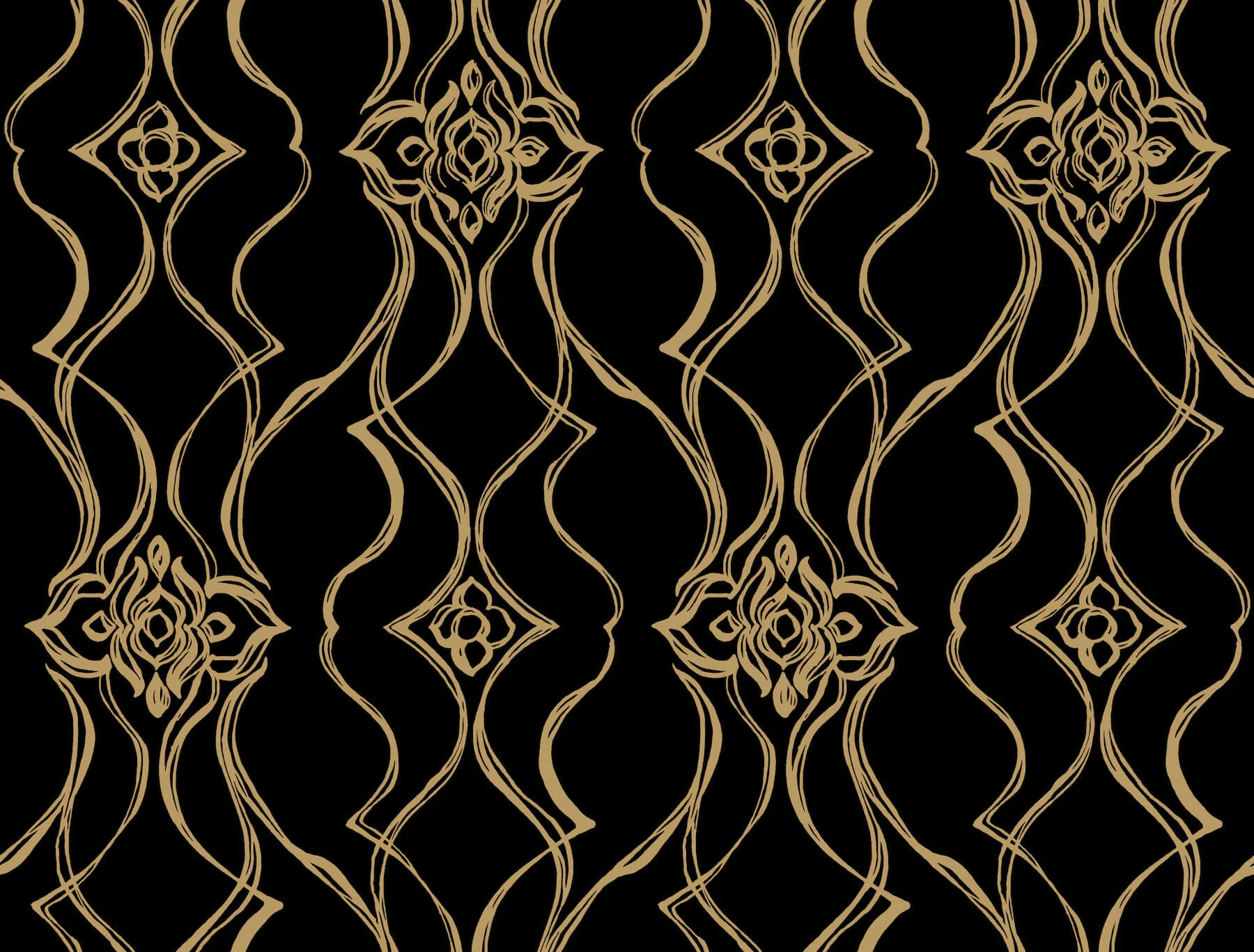 Candice Olson Pirouette wallpaper, color Black & Gold, SKU DF3371
