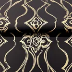 Candice Olson Pirouette wallpaper, color Black & Gold, SKU DF3371
