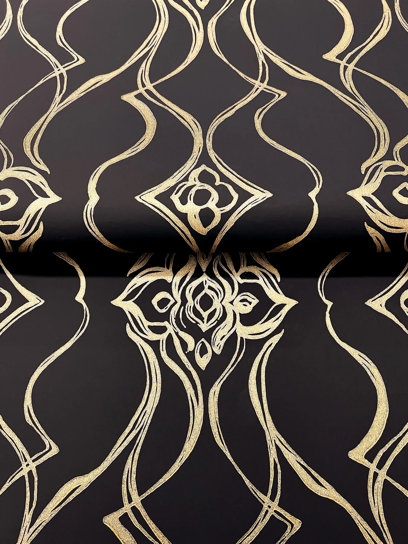 Candice Olson Pirouette wallpaper, color Black & Gold, SKU DF3371