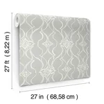 Candice Olson Pirouette wallpaper, color Grey, SKU DF3374