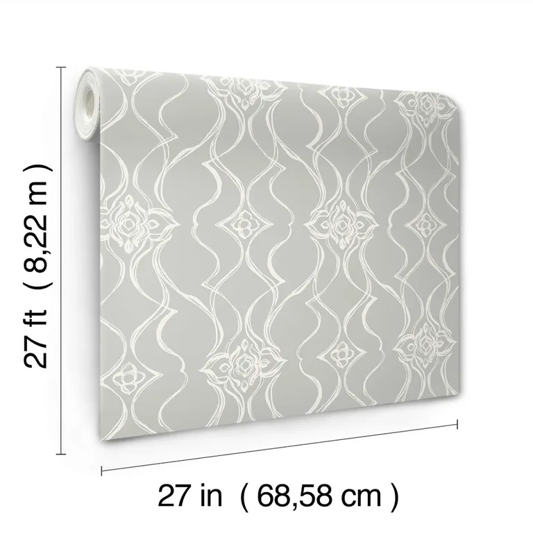 Candice Olson Pirouette wallpaper, color Grey, SKU DF3374