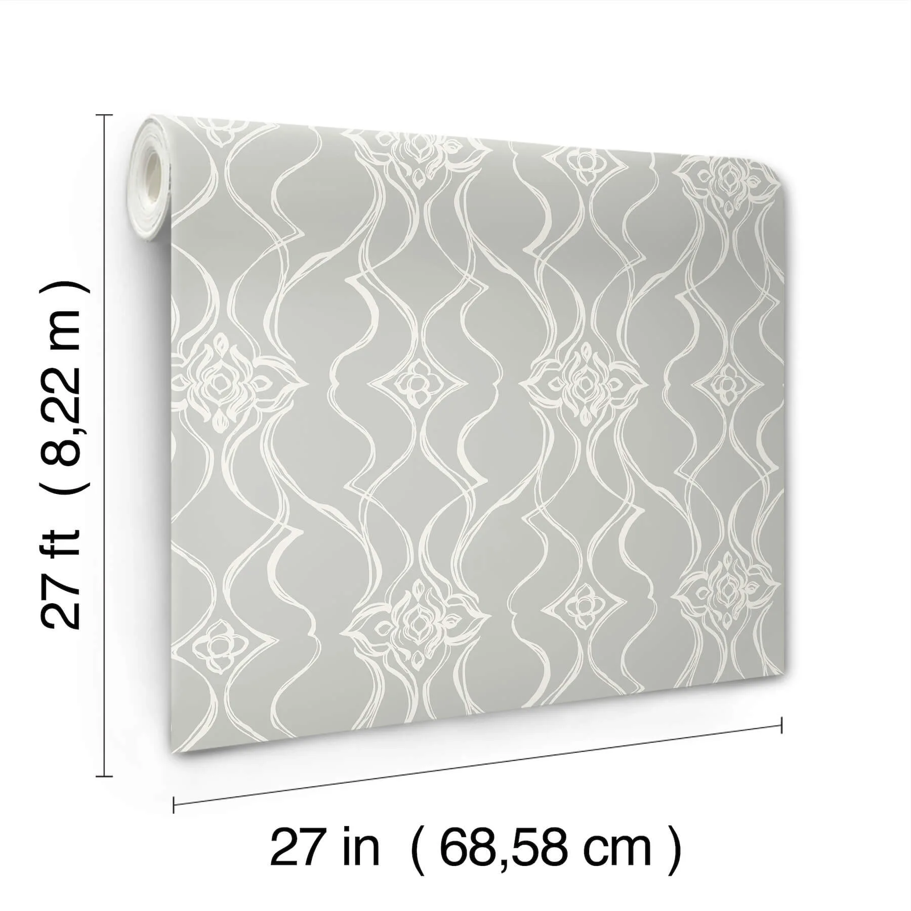 Candice Olson Pirouette wallpaper, color Grey, SKU DF3374