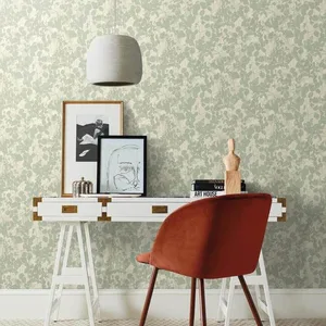Candice Olson Pressed Leaves wallpaper, color Green, SKU NA0517