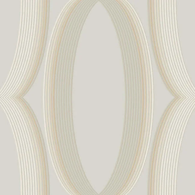 Candice Olson Progression Ogee wallpaper, color Blonde, SKU EV3984