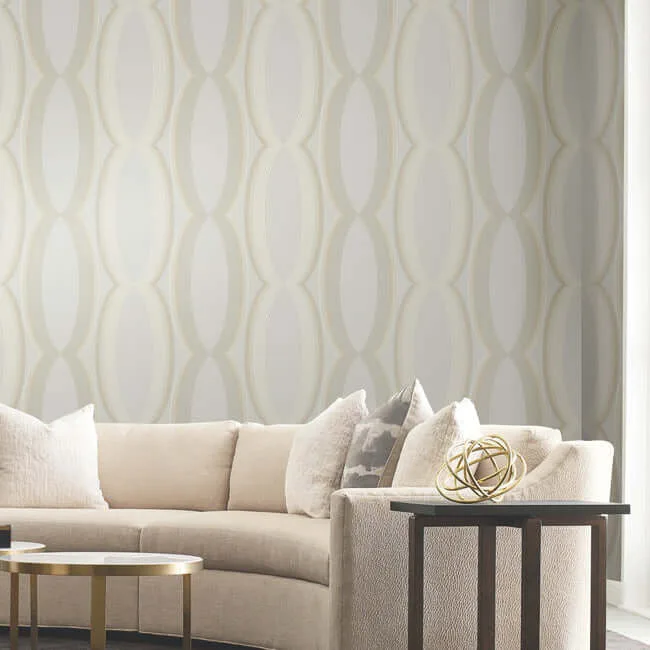 Candice Olson Progression Ogee - Blonde Wallpaper | Buy Online Candice Olson Progression Ogee wallpaper, color Blonde, SKU EV3984