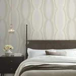 Candice Olson Progression Ogee - Blonde Wallpaper | Buy Online Candice Olson Progression Ogee wallpaper, color Blonde, SKU EV3984