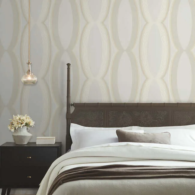 Candice Olson Progression Ogee - Blonde Wallpaper | Buy Online Candice Olson Progression Ogee wallpaper, color Blonde, SKU EV3984