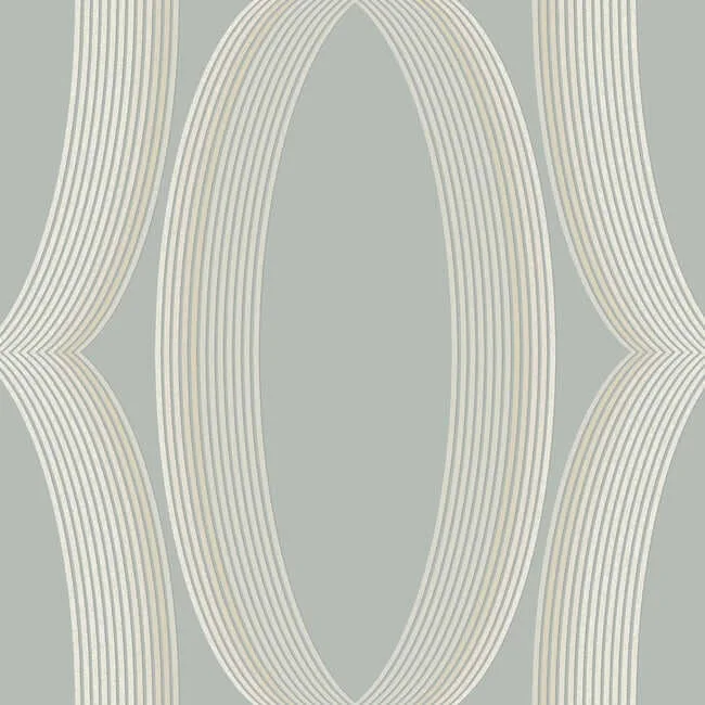 Candice Olson Progression Ogee wallpaper, color Light Blue, SKU EV3985