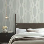 Candice Olson Progression Ogee - Light Blue Wallpaper | Buy Online Candice Olson Progression Ogee wallpaper, color Light Blue, SKU EV3985