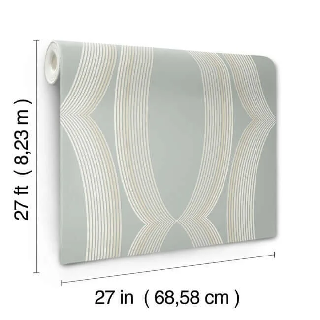 Candice Olson Progression Ogee - Light Blue Wallpaper | Buy Online Candice Olson Progression Ogee wallpaper, color Light Blue, SKU EV3985