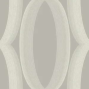 Candice Olson Progression Ogee wallpaper, color Light Neutral, SKU EV3983