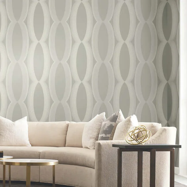 Candice Olson Progression Ogee - Light Neutral Wallpaper | Buy Online Candice Olson Progression Ogee wallpaper, color Light Neutral, SKU EV3983