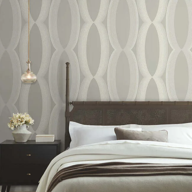 Candice Olson Progression Ogee - Light Neutral Wallpaper | Buy Online Candice Olson Progression Ogee wallpaper, color Light Neutral, SKU EV3983