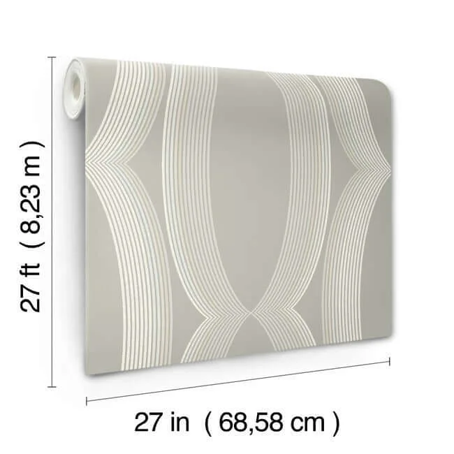 Candice Olson Progression Ogee - Light Neutral Wallpaper | Buy Online Candice Olson Progression Ogee wallpaper, color Light Neutral, SKU EV3983