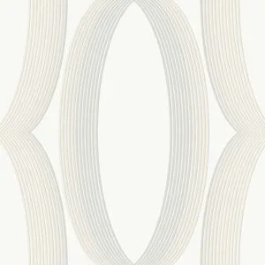 Candice Olson Progression Ogee wallpaper, color White, SKU EV3981