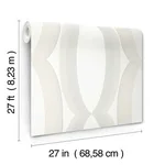 Candice Olson Progression Ogee - White Wallpaper | Buy Online Candice Olson Progression Ogee wallpaper, color White, SKU EV3981